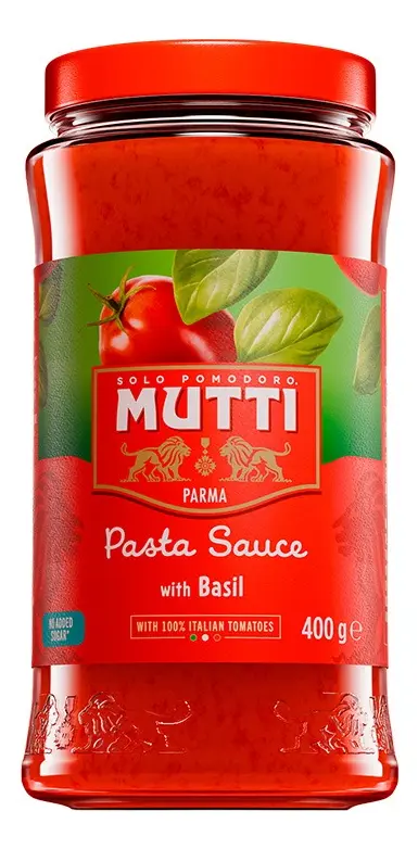 SALSA SUGO BASILICO MUTTI x 400 GR