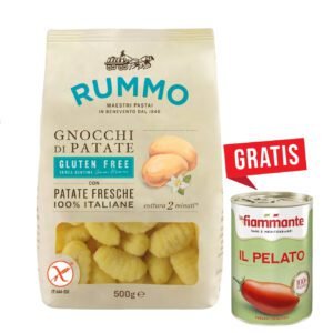1 KG ÑOQUIS SIN GLUTEN RUMMO + GRATIS PELATI LA FIAMMANTE x 400 GR