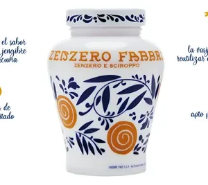 JENGIBRE CONFITADO ZENZERO FABBRI JARRA 600 GR