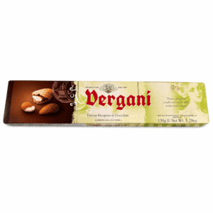 TURRON BLANDO CON ALMENDRAS CON CHOCOLATE FONDENTE 150 GR VERGANI