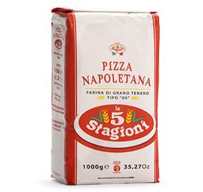 HARINA 00 PIZZA NAPOLETANA ROSSA  1 KG LE 5 STAGIONI